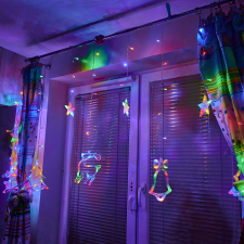 Nonbrand LED rénszarvas függönylámpák 2.5m 138LED több színben karácsonyfa izzósor