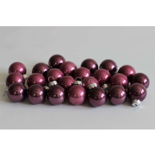 Nonbrand Lila üveg karácsonyi gömbök 8cm 8db karácsonyfadísz