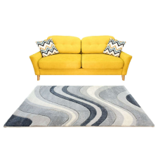 Nonbrand Louise Szőnyeg - Hullámminta - Szürke - 160x230cm lakástextília