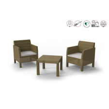 Nonbrand MATILDE 2 személyes kerti szett cappuccino kerti bútor