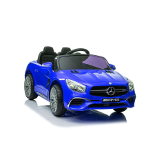 Nonbrand Mercedes SL65 S Kék lakkozott LCD 12V Elektromos kisautó 4264 elektromos járgány