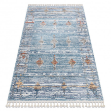 Nonbrand Modern szőnyeg BELLE BF13C kék / bézs Rojt 140x190 cm lakástextília