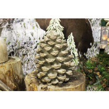 Nonbrand Nagy barna toboz 33 cm karácsonyi dekoráció