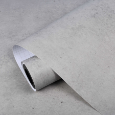 Nonbrand Öntapadó fólia tekercs, furnér, tapéta, kék-szürke cement, 1,22x50m tapéta, díszléc és más dekoráció