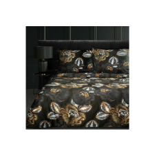Nonbrand Peonia2 prémium ágyneműhuzat Fekete/narancssárga 160x200 cm - 70x80 cm 2db lakástextília