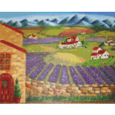 Nonbrand Pixel szett 9 normál alaplappal, színekkel, levendula mező (809327) kreatív és készségfejlesztő