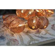 Nonbrand Réz színű karácsonyi fényfüzér lámpásokból 160cm karácsonyfa izzósor