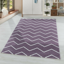 Nonbrand Rio Lila Cikk-cakk Szőnyeg - 80x250 cm lakástextília