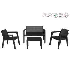 Nonbrand RIVIERA 4 személyes kerti szett szürke kerti bútor