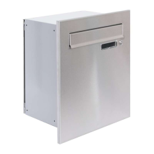 Nonbrand S10T Beépíthető Postaláda - RAL9006 + Rozsdamentes postaláda