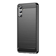 Nonbrand Samsung Galaxy A13 5G/A04s Karbon Szilikon Tok - Fekete tok és táska