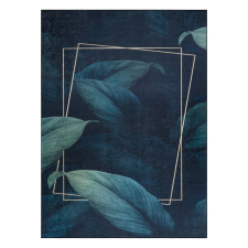 Nonbrand Szőnyeg ARLEN LEAVES sötétkék glamour tropikus 160x220 lakástextília