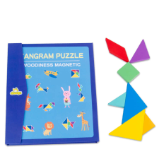 Nonbrand Tangram puzzle - mágneses kreatív és készségfejlesztő