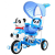 Nonbrand Vegatoys Gyerek Tricikli napernyővel, pandás, kék