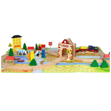 Nonbrand Vonat készlet városi puzzle alappal puzzle, kirakós