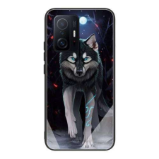 Nonbrand Xiaomi 11T, 11T Pro, GLASS CASE műanyag mobiltok, üvegfólia, FARKAS tok és táska