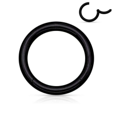 NoNo Csuklós karika, kapoccsal 1mm! (fekete színű 8mm) testékszer