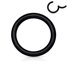 NoNo Csuklós karika kapoccsal 6mm! (fekete színű) testékszer