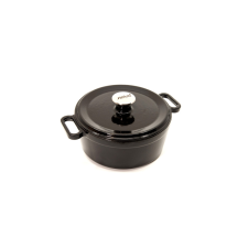 Noral 66667003 Öntöttvas lábas zománc bevonattal 12cm 3.4L - Fekete (66667003) edény