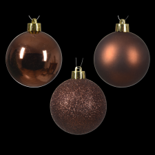 Norand KARÁCSONYFADÍSZ GÖMB SZETT 30 DB-OS ESPRESSO BARNA karácsonyfadísz