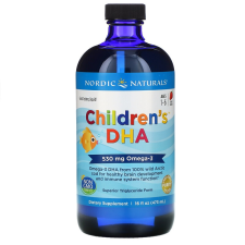 Nordic Naturals Gyermek DHA, Omega 3 gyerekeknek - eper, 530mg, 473 ml vitamin és táplálékkiegészítő
