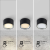 NORDLUX Fallon  fekete LED mennyezeti lámpa (NOR-47540103) LED 1 izzós IP20