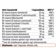  Nordvital B-komplex 60 db vegán kapszula vitamin és táplálékkiegészítő