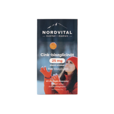  Nordvital cink-biszglicinát+réz kapszula 60 db vitamin és táplálékkiegészítő