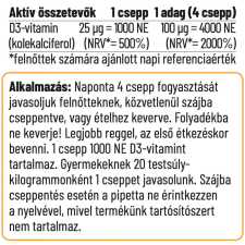 Nordvital D3-vitamin csepp 30 ml 240 adag vitamin és táplálékkiegészítő