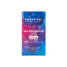  Nordvital vas-biszglicinát vegán kapszula 60 db vitamin és táplálékkiegészítő