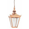 NORLYS Chelsea réz-átlátszó kültéri függesztett lámpa (NO-961CO) E27 1 izzós IP44