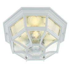 NORLYS Latina fehér-átlátszó kültéri mennyezeti lámpa (NO-105W) E27 1 izzós IP44 kültéri világítás