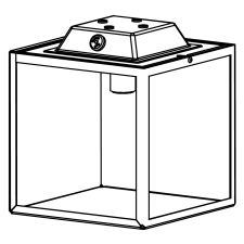 NORLYS Lofoten fekete-átlátszó kültéri mennyezeti lámpa (NO-1942B) E27 1 izzós IP44 kültéri világítás
