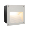 NORLYS Namsos matt króm falba építhető LED kültéri lámpa (NO-1929AL) LED 1 izzós IP65
