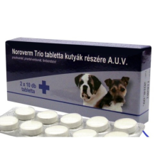  NOROVERM TRIO TABLETTA 20X vitamin, táplálékkiegészítő kutyáknak