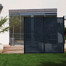 Nortene - Térelválasztó panel - dekorpanel Privat (100x200cm) antracit kerti dekoráció