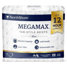 NorthShore MEGAMAX felnőtt pelenka fehér XL méret csomag gyógyászati segédeszköz