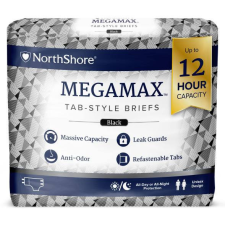 NorthShore MEGAMAX felnőtt pelenka fekete XL méret csomag gyógyászati segédeszköz