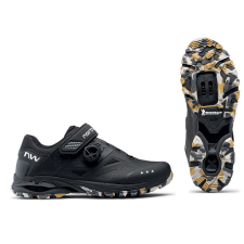 Northwave Cipő NORTHWAVE All Terrain SPIDER PLUS 3 46 fekete/camo kerékpáros kerékpáros cipő