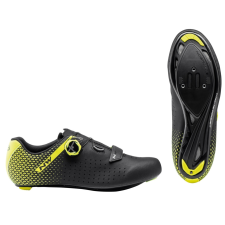 Northwave Cipő NORTHWAVE ROAD CORE PLUS 2 42,5 fekete/fluo sárga kerékpáros kerékpáros cipő