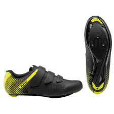 Northwave Cipő NW ROAD CORE 2 42 fekete/fluo sárga 80211013-04-42 kerékpáros cipő
