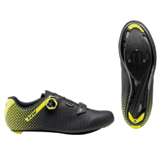 Northwave Cipő NW ROAD CORE PLUS 2 41,5 fekete/fluo sárga 80211012-04-415 kerékpáros cipő