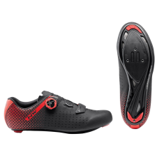 Northwave Cipő NW ROAD CORE PLUS 2 41,5 fekete/piros 80211012-15-415 kerékpáros cipő