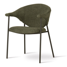  NOTI Forgó Kárpitozott Szék Palackzöld Szövettel Fekete Lábakkal bútor