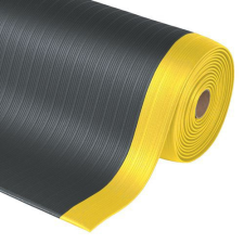 Notrax Airug® Plus fáradásgátló ipari szőnyeg, fekete/sárga, 91 x 1 830 cm% lakástextília