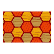 Notrax Déco Design™ Imperial Honeycomb beltéri takarítószőnyeg, narancssárga, 60 x 90 cm% lakástextília