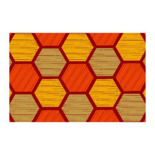 Notrax Déco Design™ Imperial Honeycomb beltéri tisztítószőnyeg, narancssárga, 150 x 90 cm% lakástextília