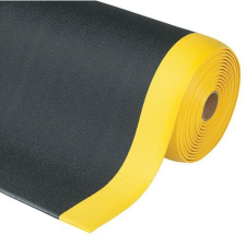Notrax Fáradásgátló habszőnyeg, fekete/sárga, 91 x 150 cm% lakástextília