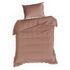  Nova3 pamut-szatén ágyneműhuzat Marsala 140x200 cm - 70x80 cm 1db