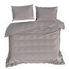  Nova3 pamut-szatén ágyneműhuzat Szürke 140x200 cm - 70x90 cm 1db